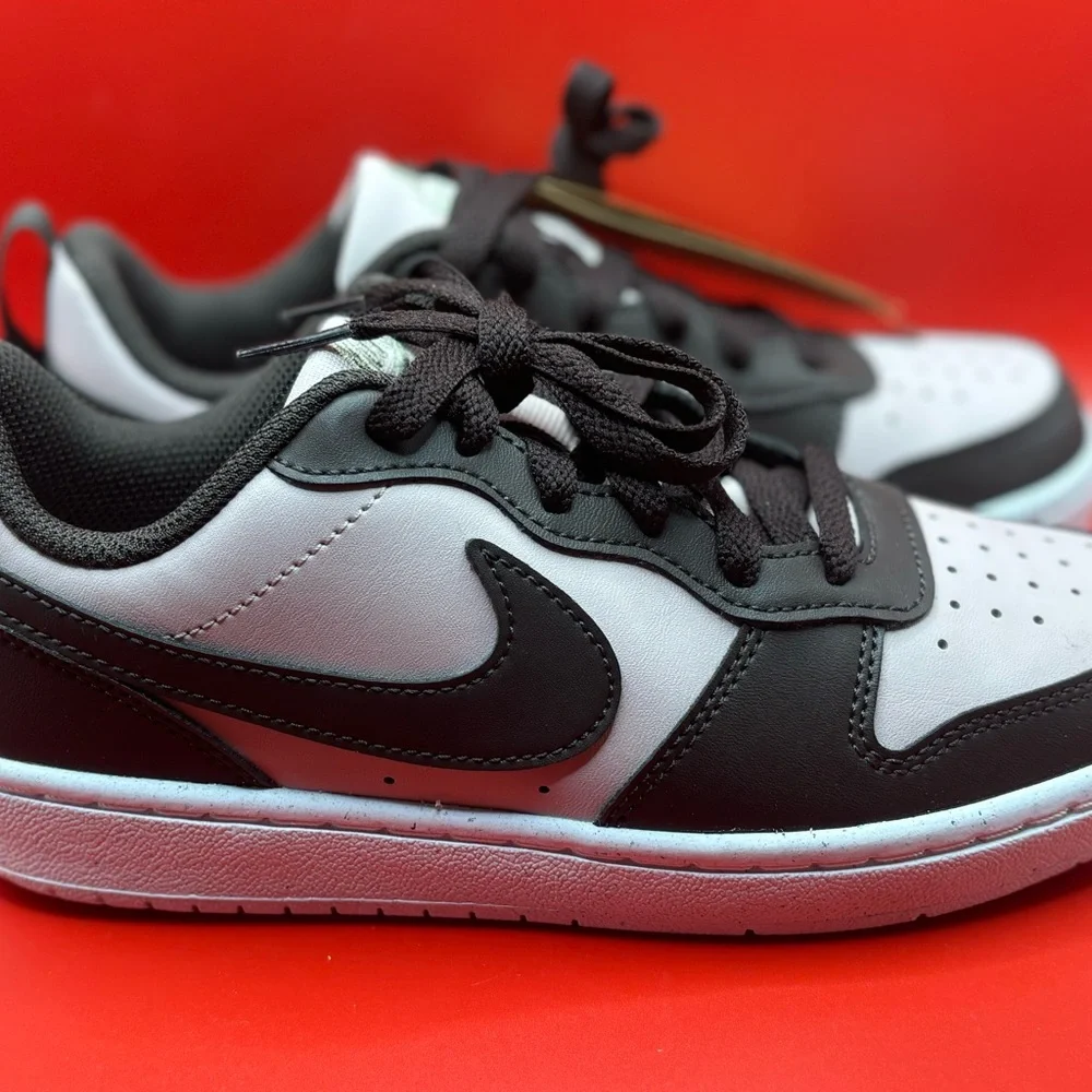 Nike Kids' Court Borough Recraft Low Top Brown & Pink Sz 4Y Easter Spring School